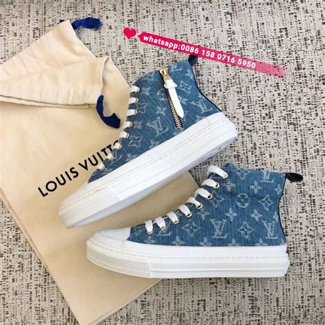 louis vuitton denim high tops